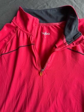 Hyba Women's Long Sleeve Half-Zip Pullover - Pink
